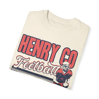 Henry County Patriots Football Ivory Tee - Tucked & Threaded