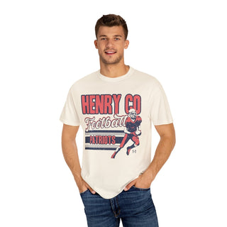 Henry County Patriots Football Ivory Tee - Tucked & Threaded