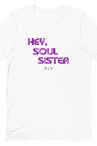 Hey, Soul Sister Lilac Tee - Tucked & Threaded
