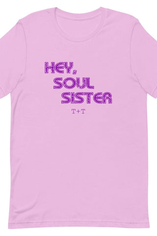 Hey, Soul Sister Lilac Tee - Tucked & Threaded