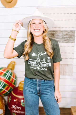 Home for the Holidays Forest Tee - Tucked & Threaded