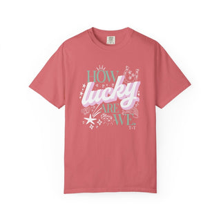 How Lucky Are We Comfort Colors Graphic Tee (Wholesale) - Tucked & Threaded