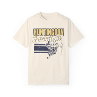 Huntingdon Basketball Ivory Tee - Tucked & Threaded