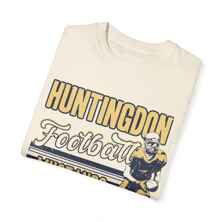 Huntingdon Mustangs Football Ivory Tee - Tucked & Threaded