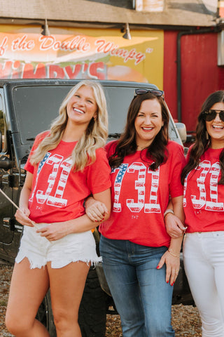 731 Patriotic Red Tee