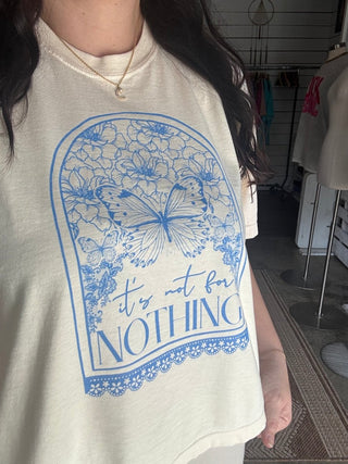 It's Not for Nothing Boxy Tee - Tucked & Threaded