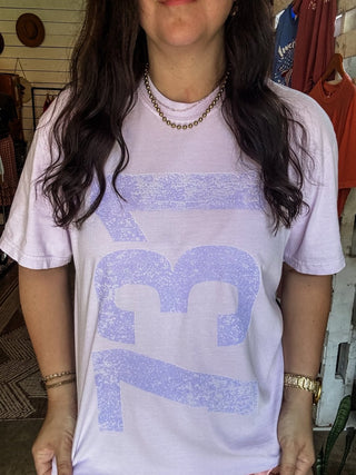 Lavendar 731 Area Code Faded Unisex Tee - Tucked & Threaded