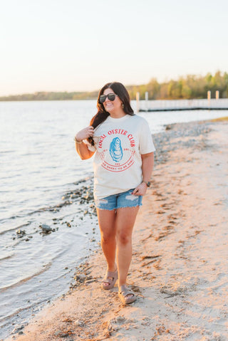 Life's Too Short Oyster Ivory Tee - Tucked & Threaded