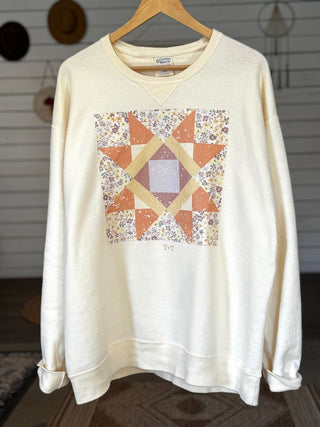 Lilac Quilted Unisex Sweatshirt - Tucked & Threaded