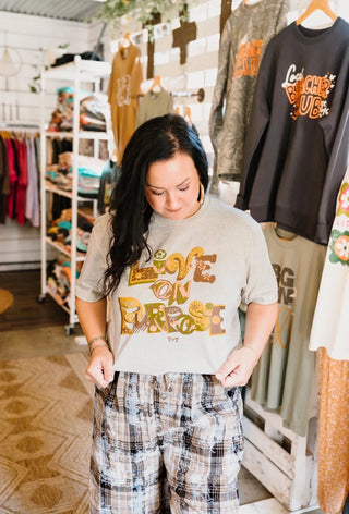 Live on Purpose Ivory Graphic Tee for Ladies - Tucked & Threaded