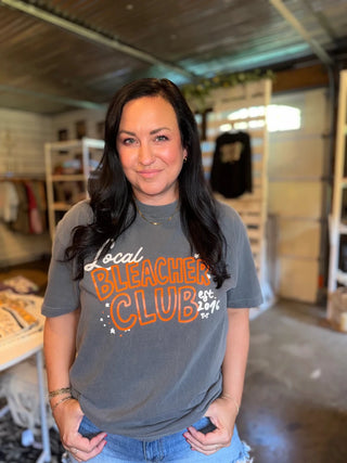 Local Bleacher Club Charcoal Unisex Graphic Tee - Tucked & Threaded
