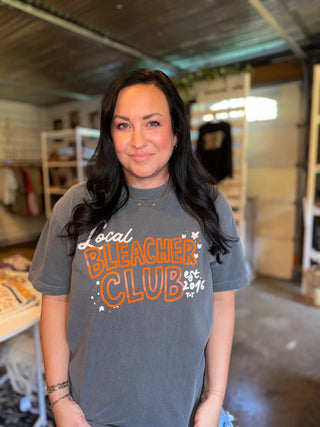 Local Bleacher Club Charcoal Unisex Graphic Tee - Tucked & Threaded