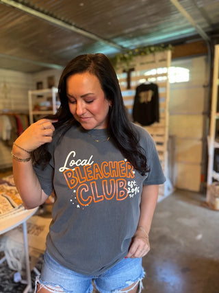Local Bleacher Club Charcoal Unisex Graphic Tee - Tucked & Threaded