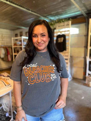 Local Bleacher Club Charcoal Unisex Graphic Tee - Tucked & Threaded