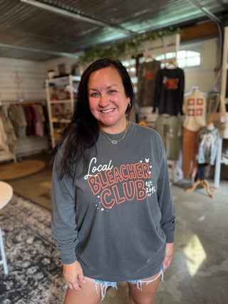 Local Bleacher Club Grey Long-Sleeve Tee - Tucked & Threaded