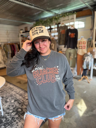 Local Bleacher Club Grey Long-Sleeve Tee - Tucked & Threaded