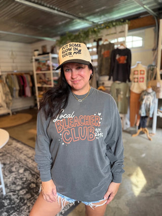 Local Bleacher Club Grey Long-Sleeve Tee - Tucked & Threaded