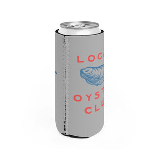 Local Oyster Club Grey Slim Can Cooler - Tucked & Threaded