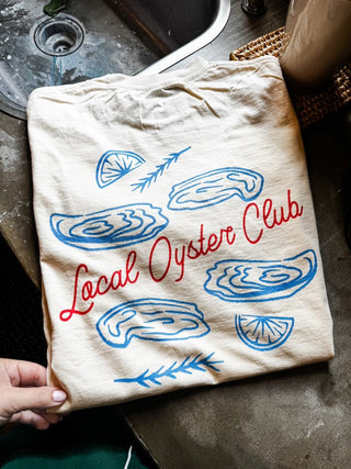 Local Oyster Club Ivory Tee - Tucked & Threaded
