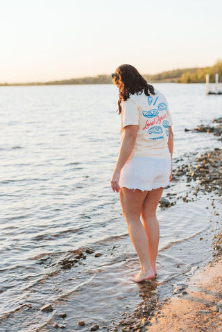 Local Oyster Club Ivory Tee - Tucked & Threaded