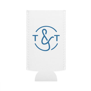 Local Oyster Club White Slim Can Cooler - Tucked & Threaded