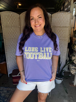 Long LIfe Football Golden Unisex Tee (Wholesale) - Tucked & Threaded