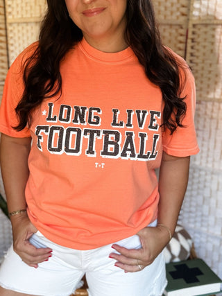 Long LIve Football Black & White Unisex Tee (Wholesale) - Tucked & Threaded