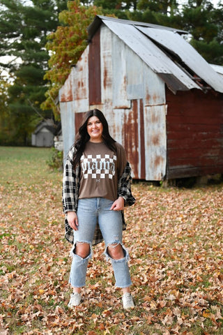 Mama Checkered Unisex Tee - Tucked & Threaded