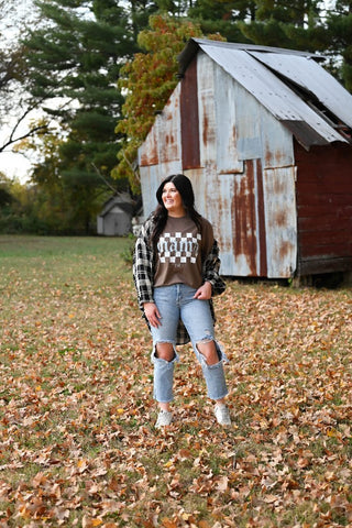 Mama Checkered Unisex Tee - Tucked & Threaded