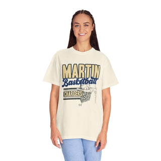 Martin Chargers Basketball Ivory Tee - Tucked & Threaded