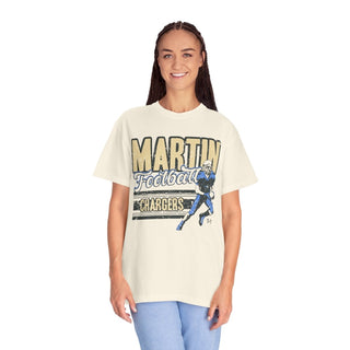 Martin Chargers Football Ivory Tee - Tucked & Threaded