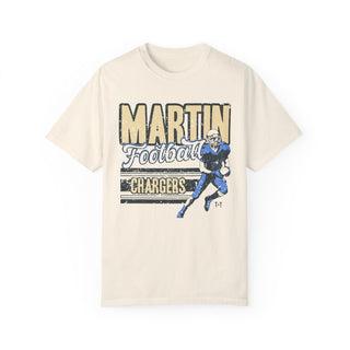 Martin Chargers Football Ivory Tee - Tucked & Threaded