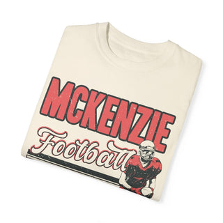 McKenzie Rebels Football Ivory Tee - Tucked & Threaded