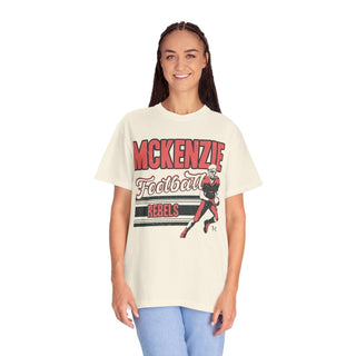 McKenzie Rebels Football Ivory Tee - Tucked & Threaded