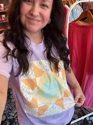 Mint Green Quilted Unisex Tee - Tucked & Threaded