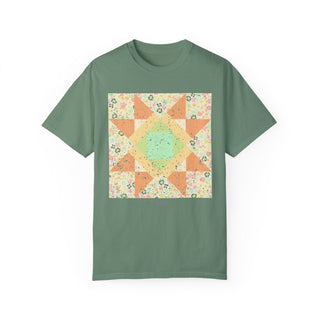 Mint Green Quilted Unisex Tee - Tucked & Threaded