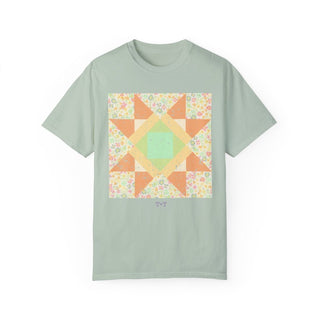 Mint Green Quilted Unisex Tee - Tucked & Threaded