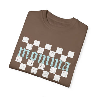 Momma Checkered Unisex Tee - Tucked & Threaded