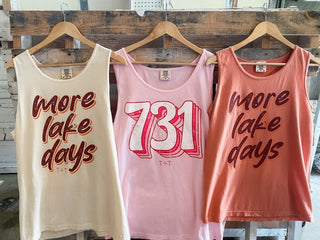 More Lake Days Ivory Unisex Tank - Tucked & Threaded