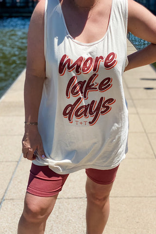 More Lake Days Ivory Unisex Tank - Tucked & Threaded