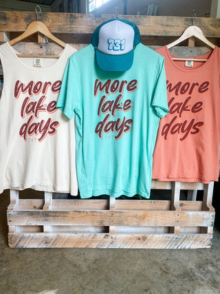 More Lake Days Sunset Unisex Tank - Tucked & Threaded