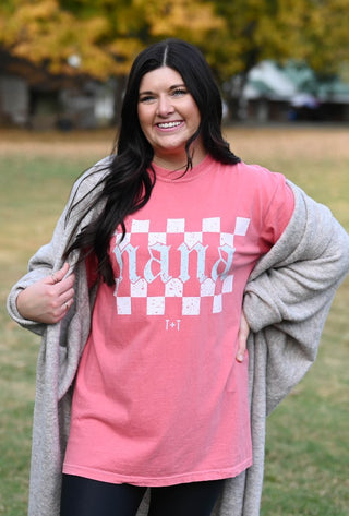 Nana Checkered Unisex Tee - Tucked & Threaded