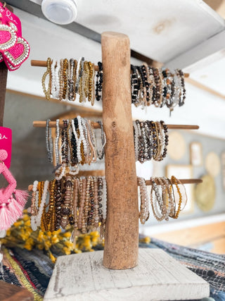 Neutral Bracelet Stack - Tucked & Threaded