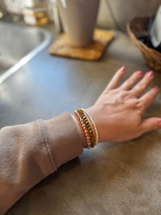 Neutral Bracelet Stack - Tucked & Threaded