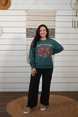 No. 25 Christmas Pine Long-Sleeve Pine Tee - Tucked & Threaded