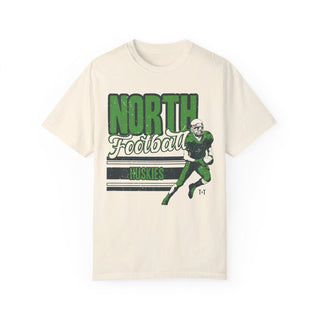 North Huskies Football Ivory Tee - Tucked & Threaded