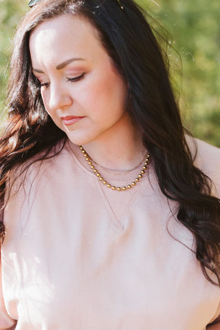 Nude Pink Soft Tuck Top - Tucked & Threaded