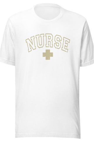 Nurse Unisex Tee Gold Design - Tucked & Threaded