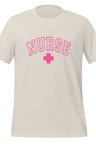 Nurse Unisex Tee Pink Design - Tucked & Threaded