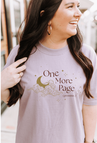 One More Page. Promise. Unisex Tee - Tucked & Threaded